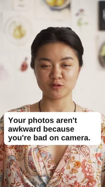 Talking-to-camera Reel: your photos aren't awkward because you're bad on camera